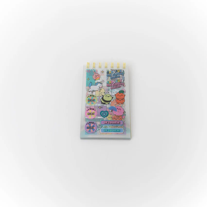 Blocco note con adesivi trasparenti - Tutte le cose belle si attaccano- Mr.Wonderful