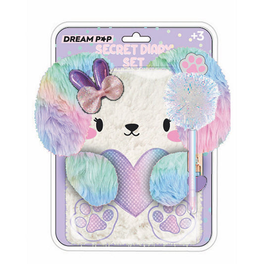 Diario Segreto con copertina Peluche con penna PonPon