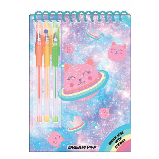 Set Cancelleria penne gel con notebook - Tricoastal