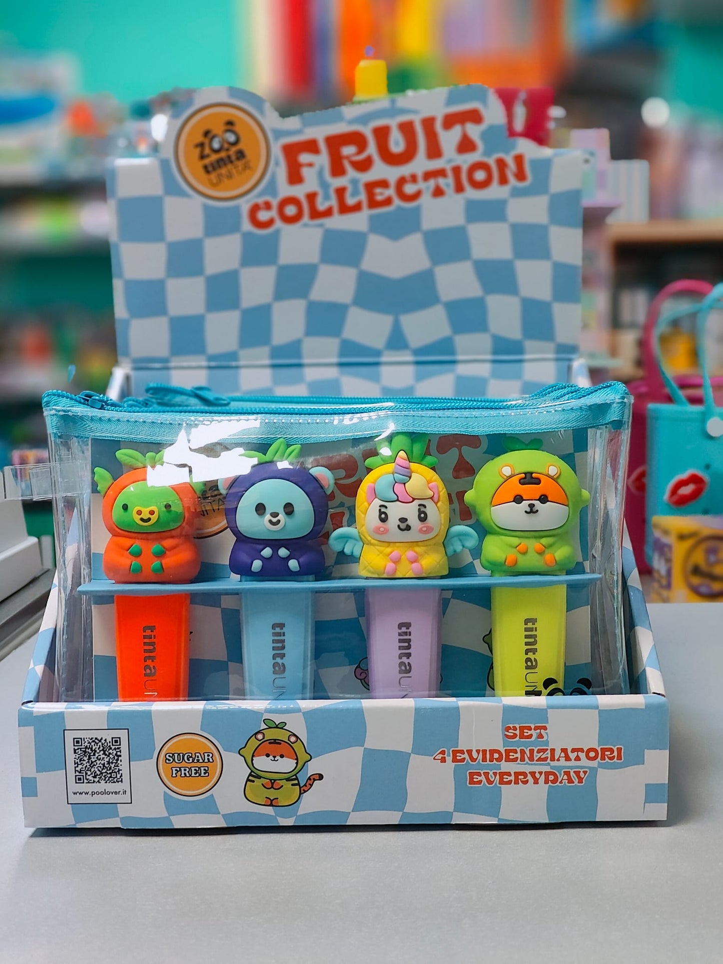 Set 4 Evidenziatori - tintaUNITA ZOO FRUIT