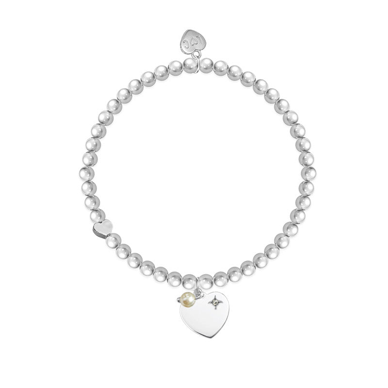 Braccialetto Life Charms - Cuore con pietra