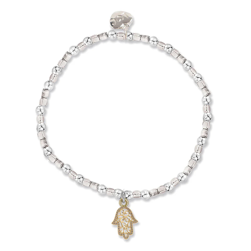 Braccialetto con talismano HAMSA