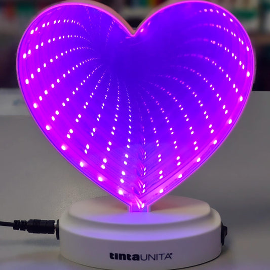 LAMPADA LED a specchio con NEON in 3D - tintaUnita