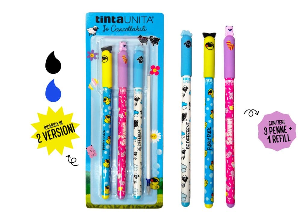 SET PENNE CANCELLABILI PRIMAVERA - tintaUNITA