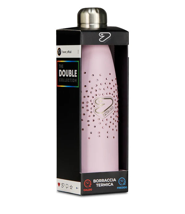 Borraccia Termica Seven ROSA con perline