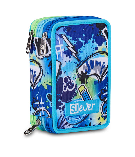 Astuccio 3 Zip blu - Seven J Ever