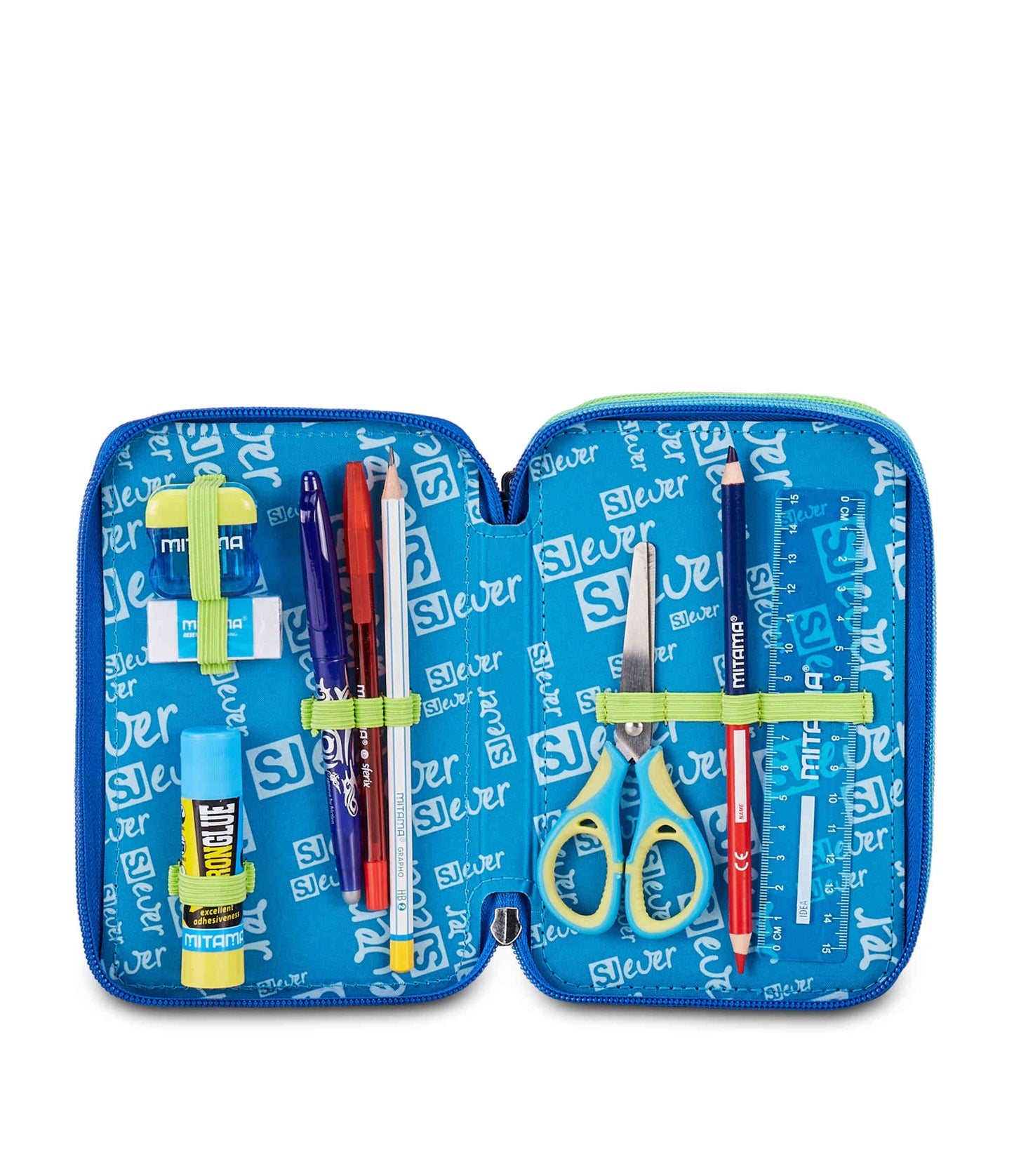 Astuccio 3 Zip blu - Seven J Ever