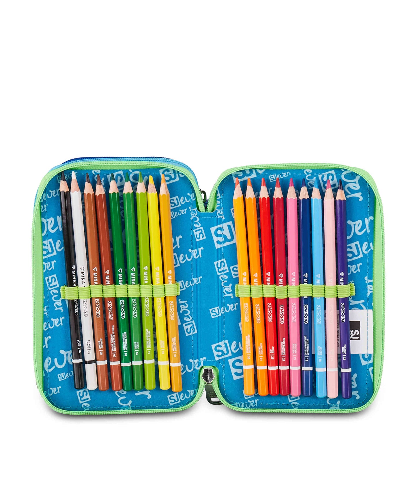Astuccio 3 Zip blu - Seven J Ever