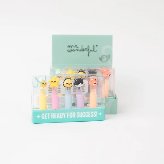 Set di 5 evidenziatori pastello – Colori tenui, idee brillanti – Mr.Wonderful