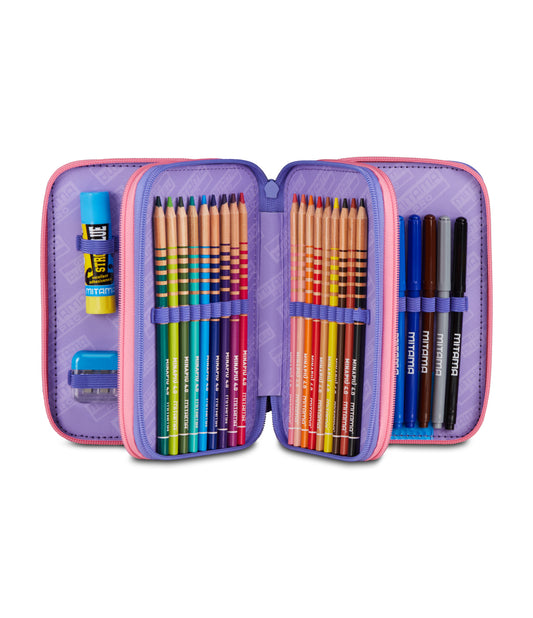 Astuccio 3 Zip Unicorno - Mitama