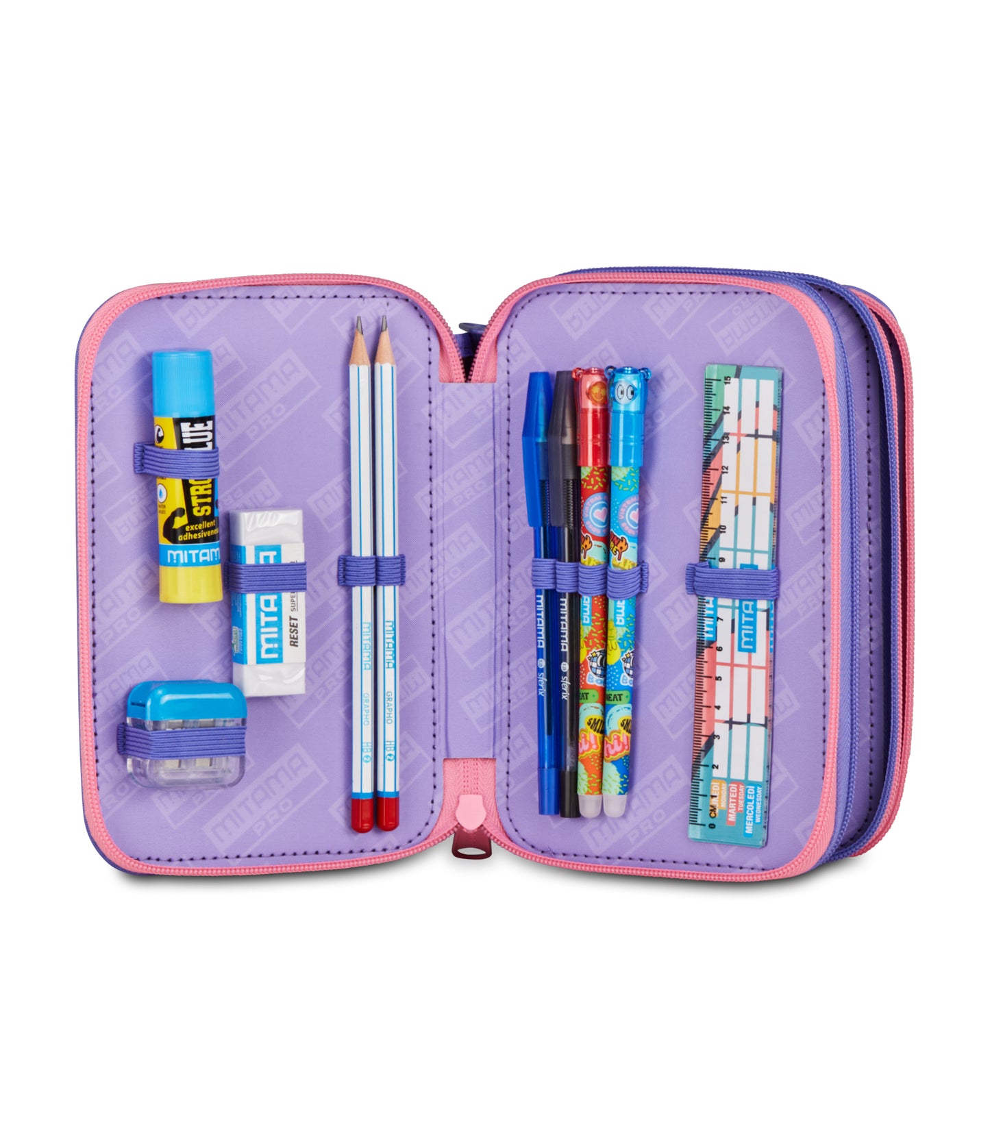 Astuccio 3 Zip Unicorno - Mitama