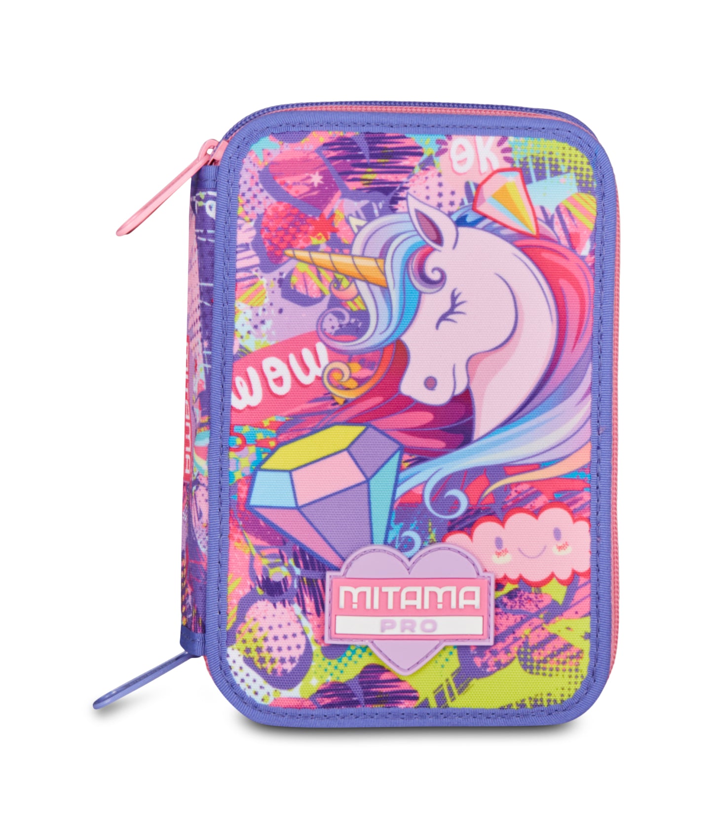 Astuccio 3 Zip Unicorno - Mitama