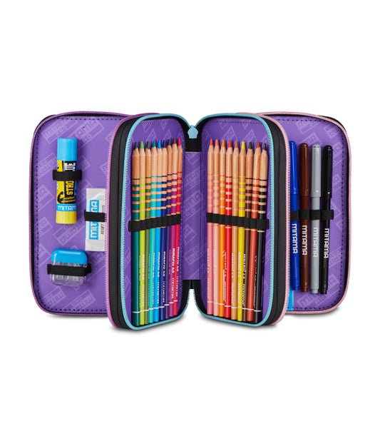 Astuccio 3 Zip Girl - Mitama