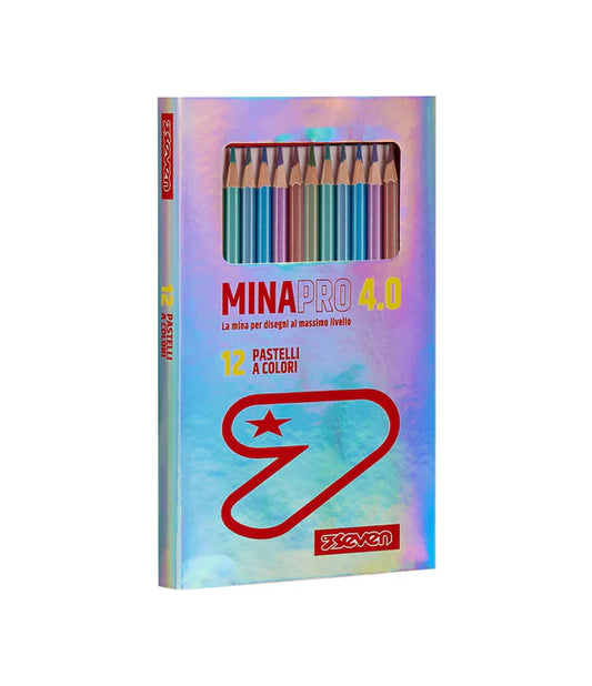 Pastelli Metallizzati 12 pezzi Mina Pro 4.0 - Seven