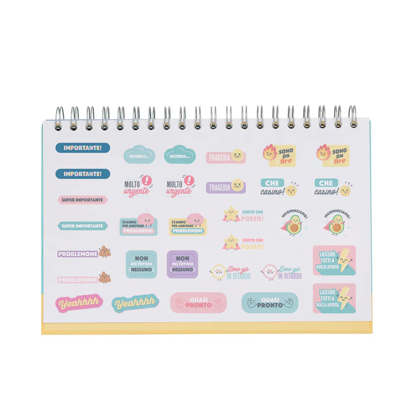 Planner settimanale "I sogni raggiunti incominciano qui" - Mr.Wonderful