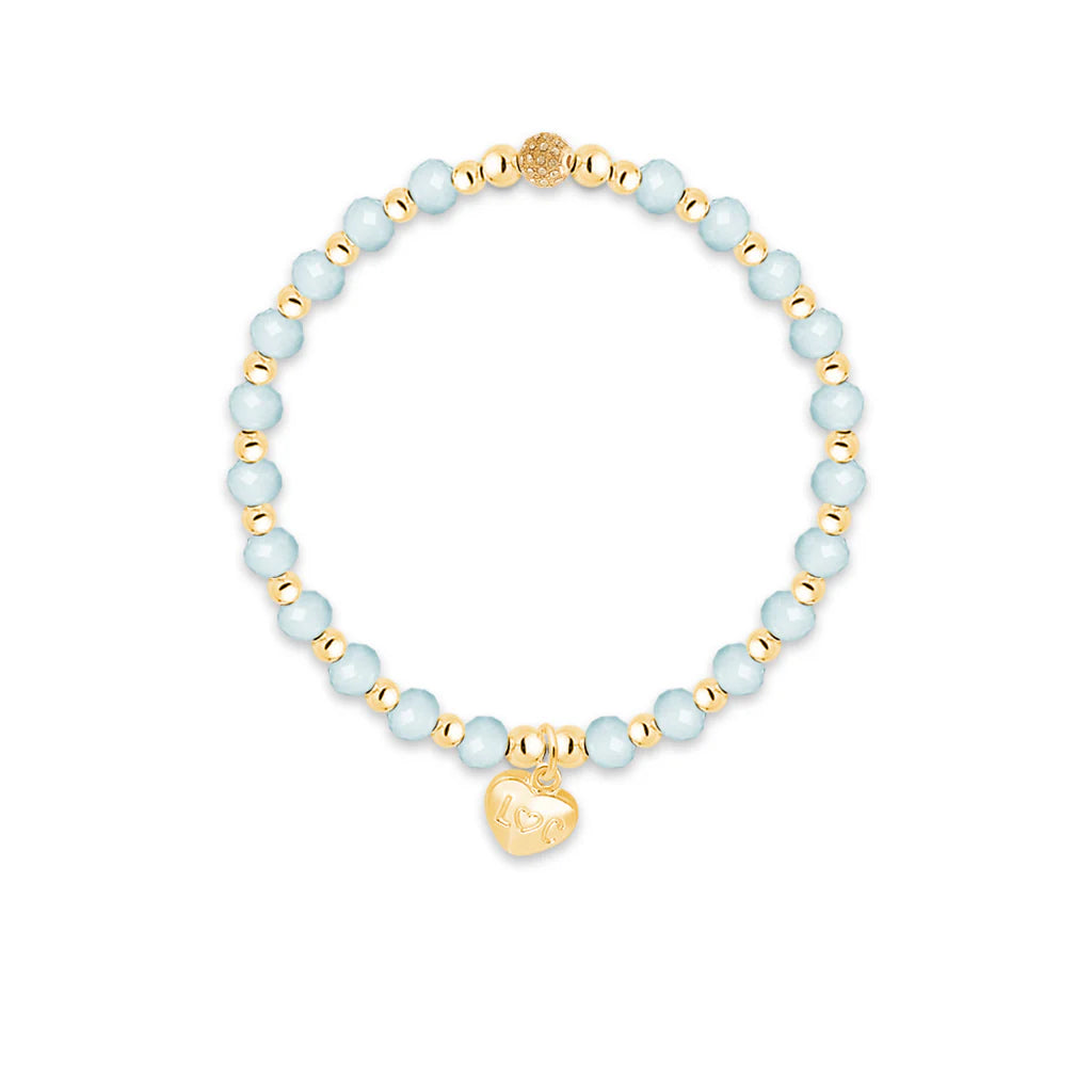 Bracciale in cristallo azzurro - I AM ENOUGH