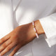 Bracciale con affermazione in cristallo rosa