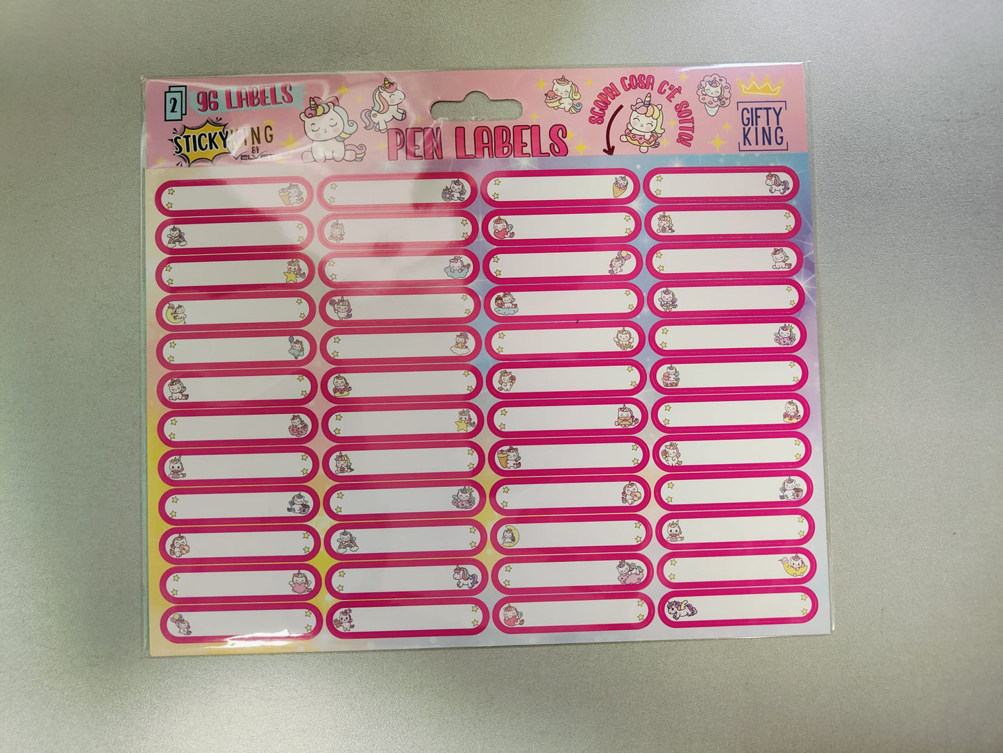 Etichette per Matite e Pennarelli