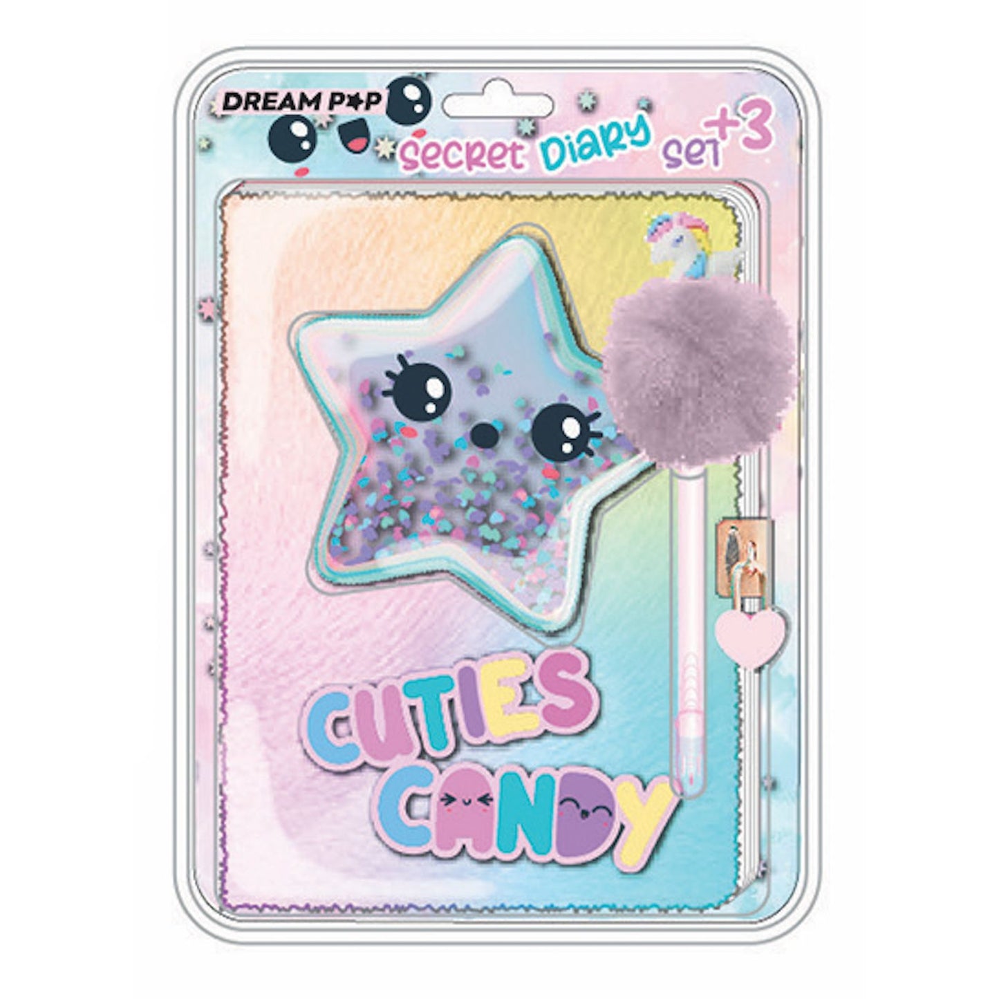 Diario Segreto con copertina Peluche con penna PonPon