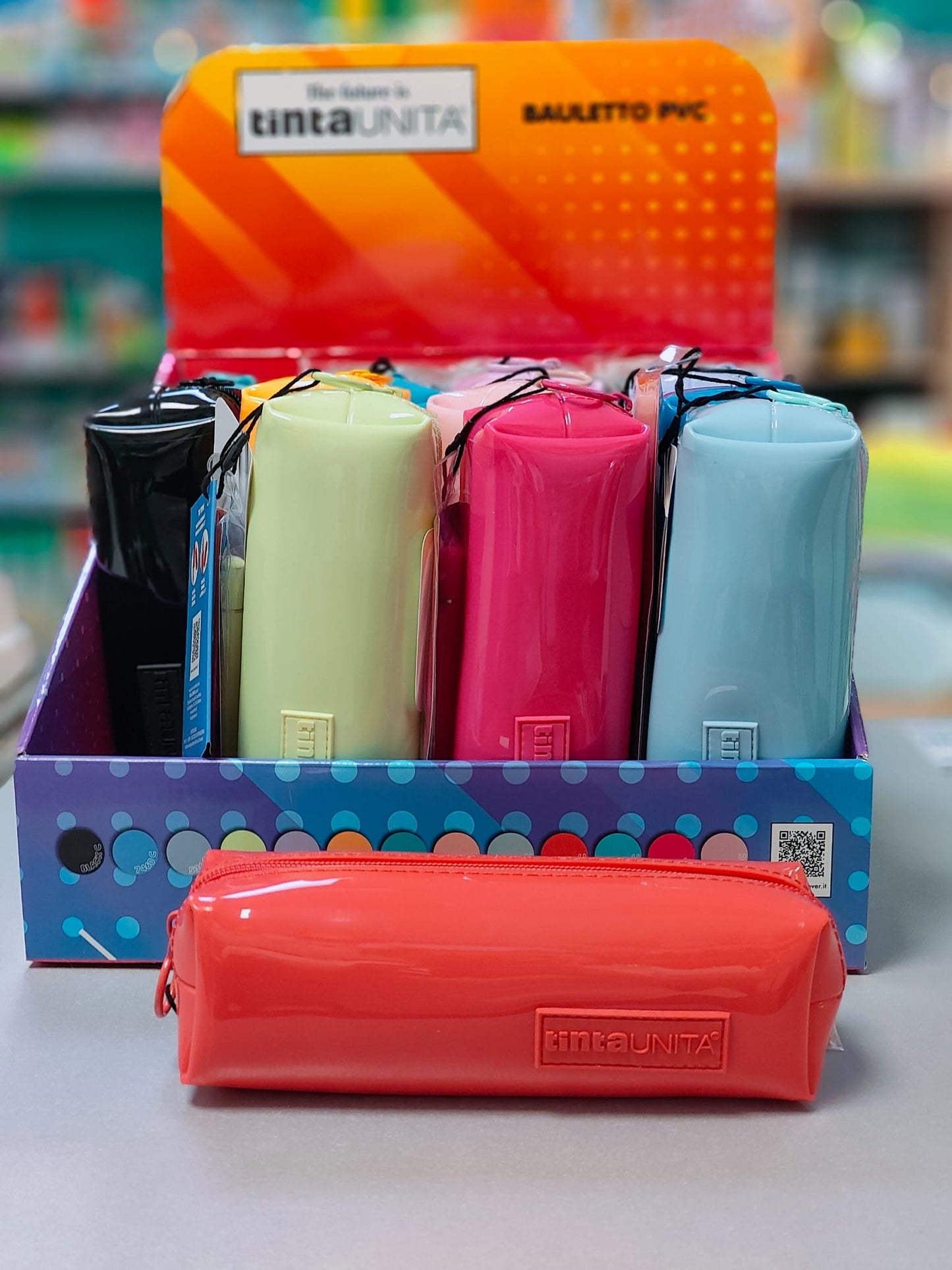 Astuccio Bauletto in PVC con 'TU TIPS' - tintaUNITA