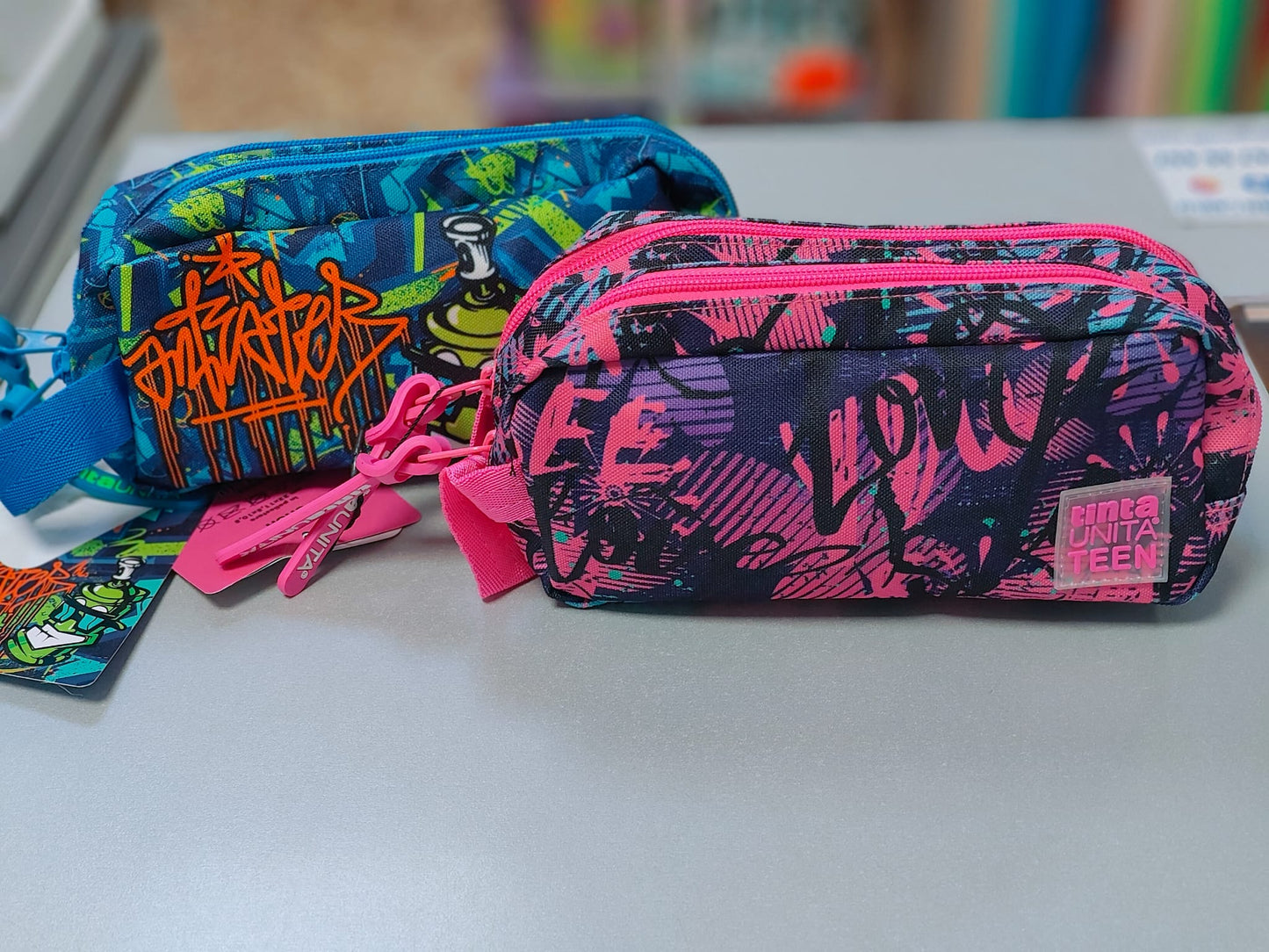 Astuccio 2 zip Teen tintaUNITA