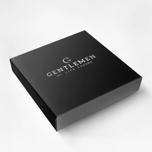 Bracciale elastico con perline semipreziose in agata nera