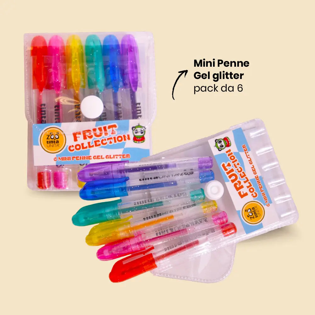 Mini Penne Gel Glitter - tintaUNITAZOO