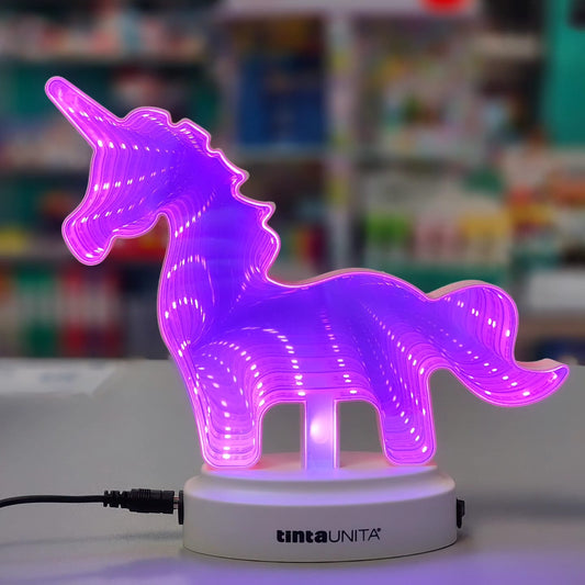 LAMPADA LED a specchio con NEON in 3D - tintaUnita