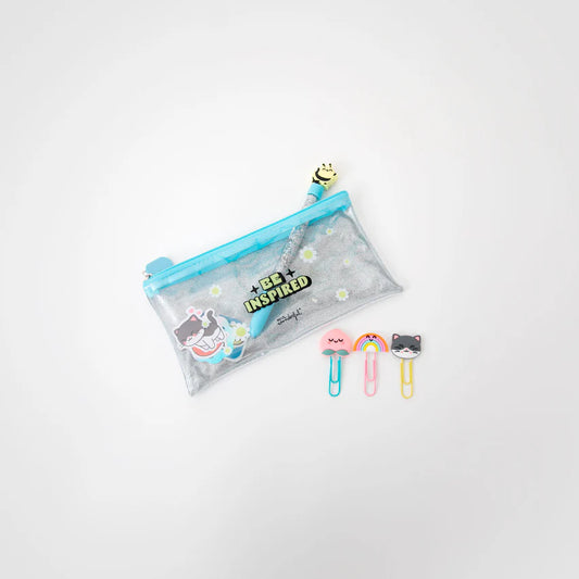 Astuccio portapenne - Clip - Adesivi - Lucido - Mr.Wonderful