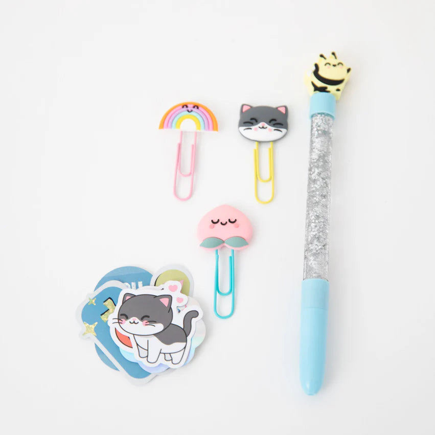 Astuccio portapenne - Clip - Adesivi - Lucido - Mr.Wonderful