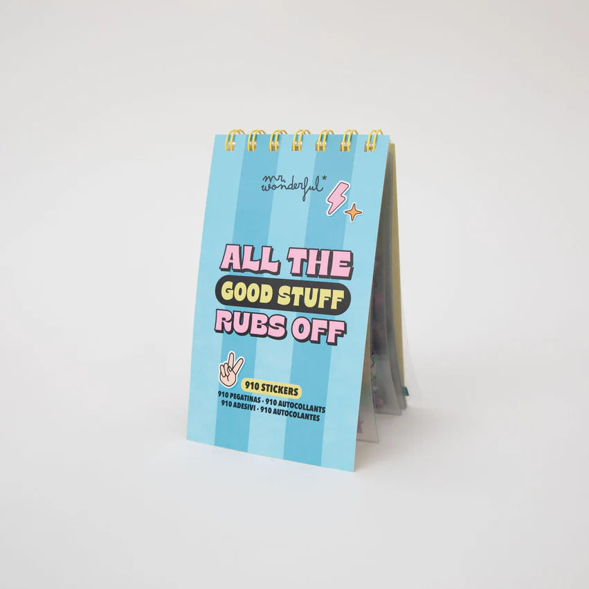 Blocco note con adesivi trasparenti - Tutte le cose belle si attaccano- Mr.Wonderful