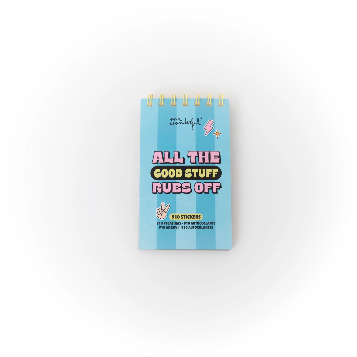 Blocco note con adesivi trasparenti - Tutte le cose belle si attaccano- Mr.Wonderful