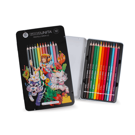 PASTELLI E BRUSH METAL BOX FRAFFROG - tintaUNITA