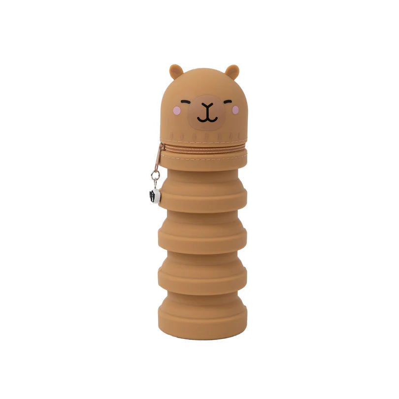 Set di 6 penne cancellabili  + astuccio in silicone Capibara