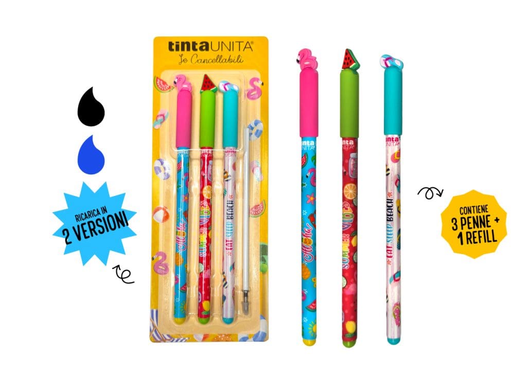 SET PENNE CANCELLABILI - SUMMER