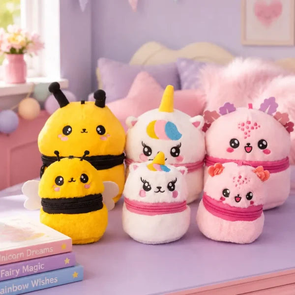 MINI PELUCHE CON POCHETTE - Colourbook