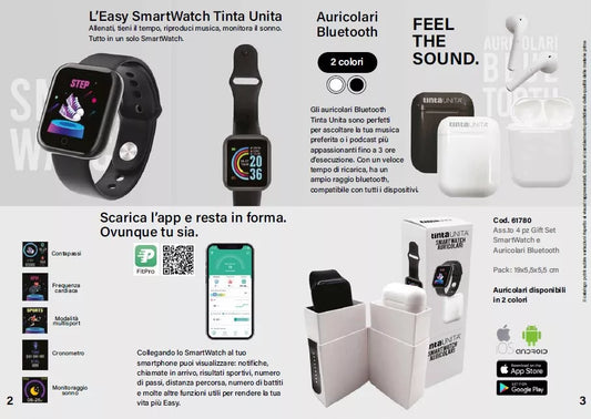 Smartwatch con auricolari - tintaUNITA