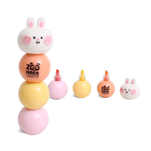 Evidenziatori tintaUnita ZOO 3in1