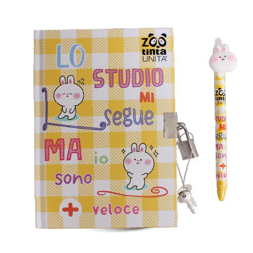 Diario Segreto tintaUnita ZOO con penna e lucchetto