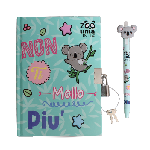 Diario Segreto tintaUnita ZOO con penna e lucchetto